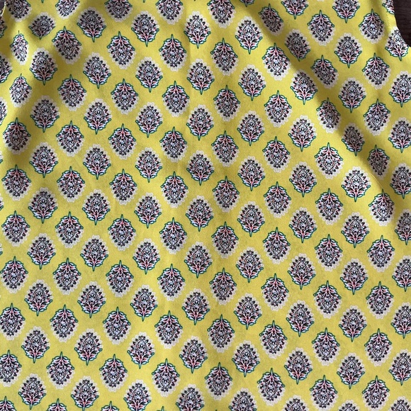 Banana Republic Yellow and Purple Sleeveless Blouse - Picture 5 of 7